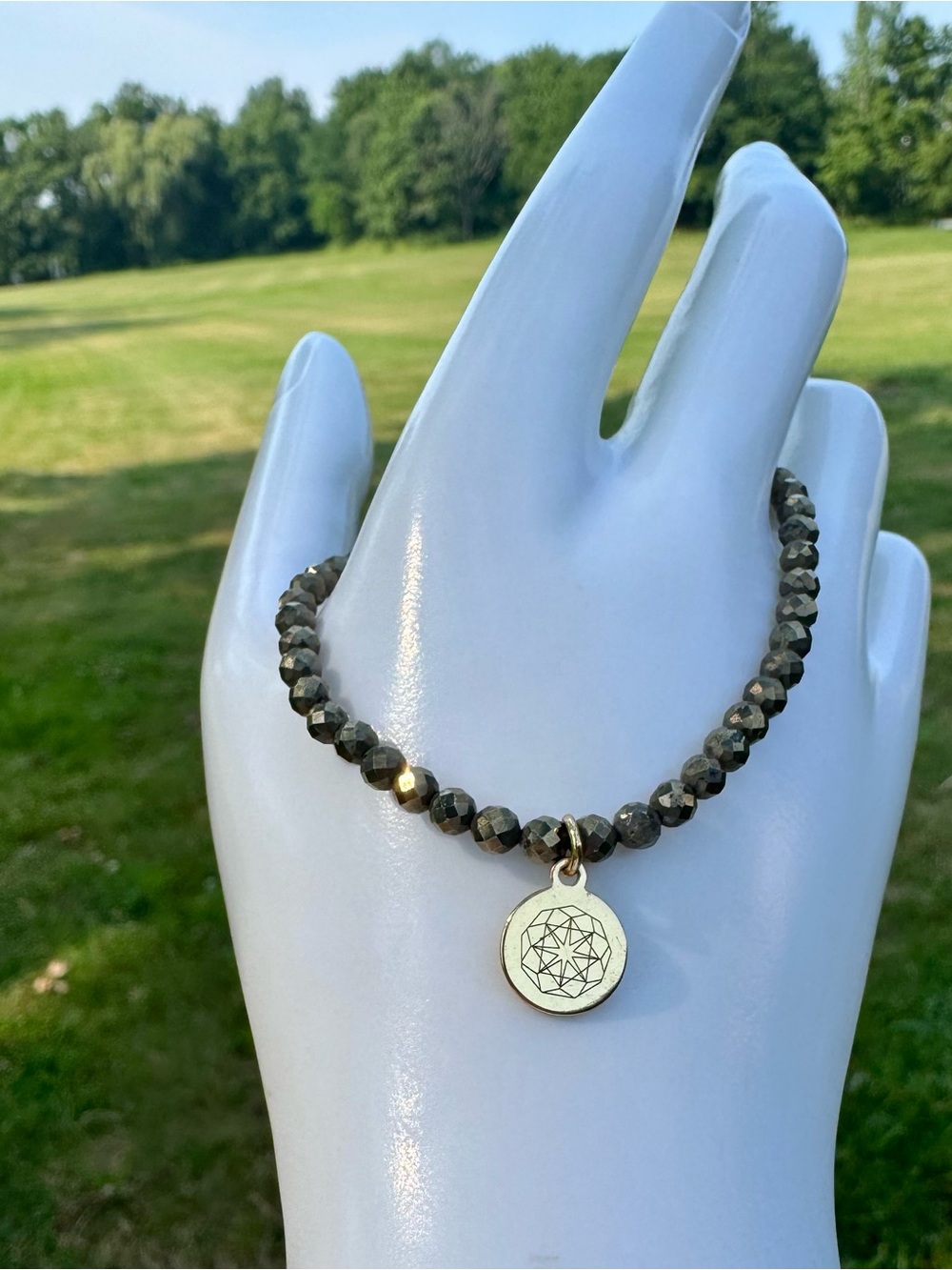 BabyBox Pyrite Charm Bracelet